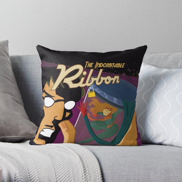The Indomitable Ribbon Main Cover Throw Pillow