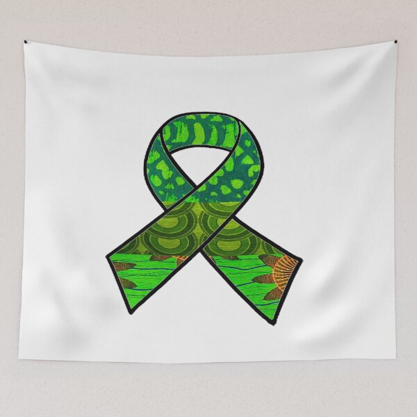 Item preview, Green Retro Awareness Ribbon designed and sold by artbyomega.