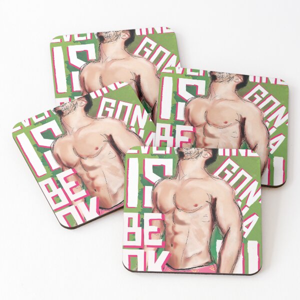 Item preview, Everything Is Going To Be Okay! Gay Art Print Watermelon Pink Green designed and sold by jcastanedaBKLN.