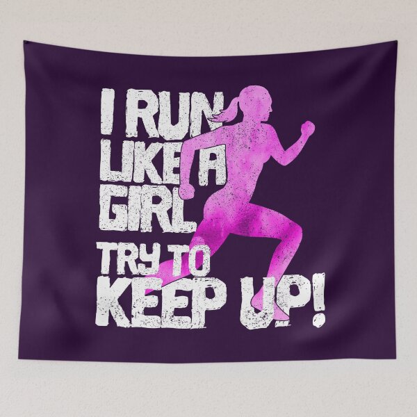 Item preview, I run like a girl. Try to catch up with me designed and sold by RAWWR.