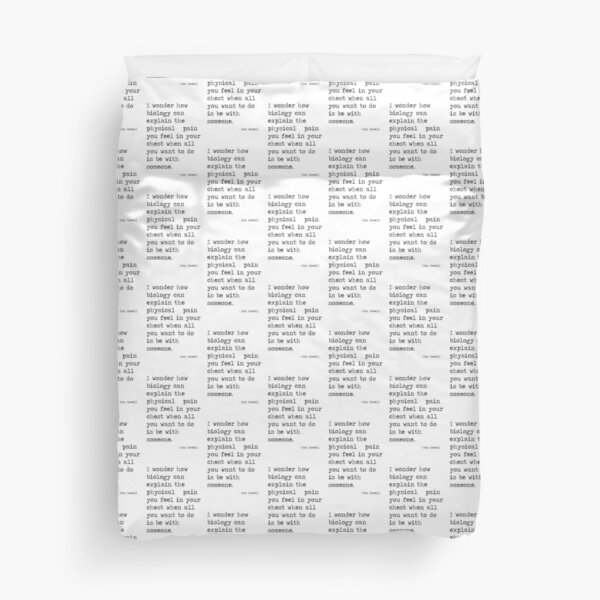 Dan Howell Twitter's Quote (*customizable) Duvet Cover