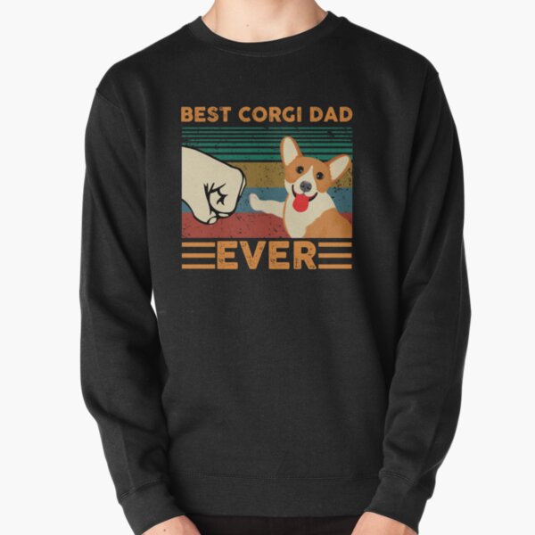 Bestes CORGI DAD Ever Vintage Retro-Geschenk für Männer, Frauen und Kinder Pullover
