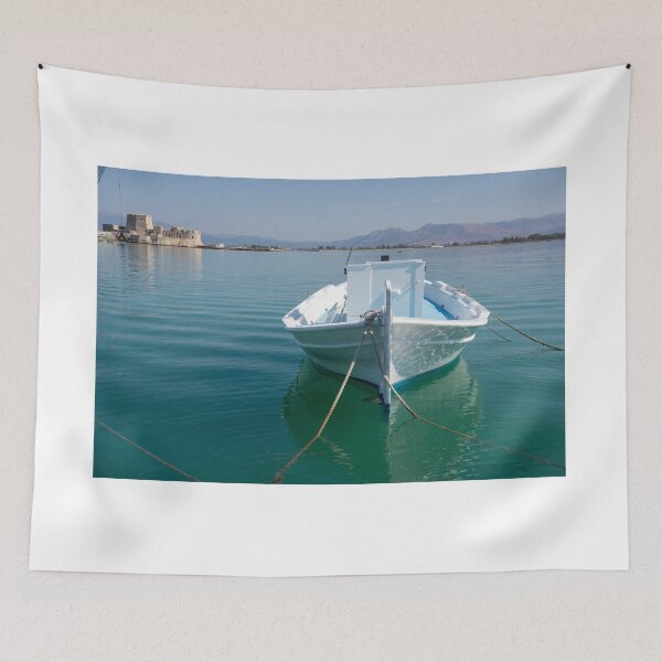Item preview, White boat. designed and sold by Anne Scantlebury.