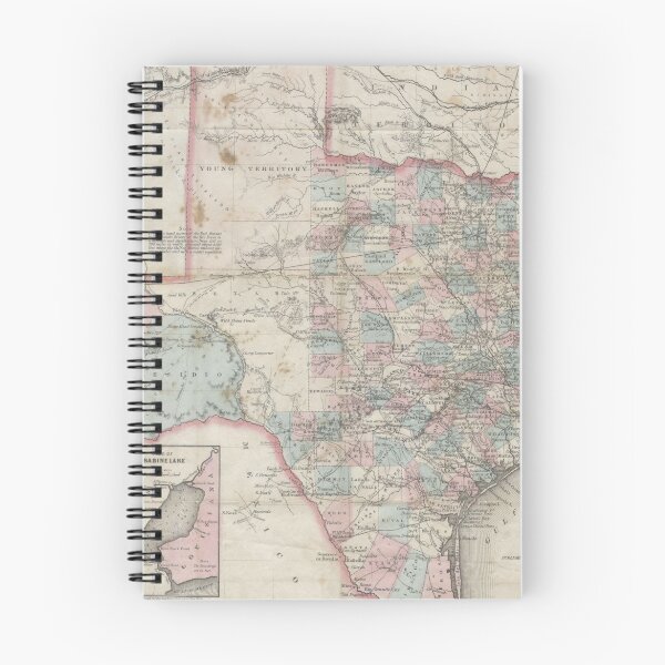 Item preview, Vintage Map of Texas (1870) designed and sold by BravuraMedia.