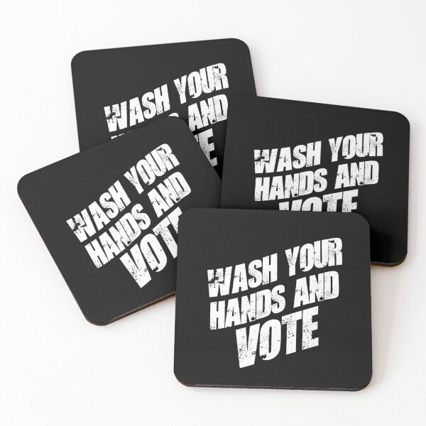 Item preview, Wash Your Hands And Vote designed and sold by RainbowPandas.