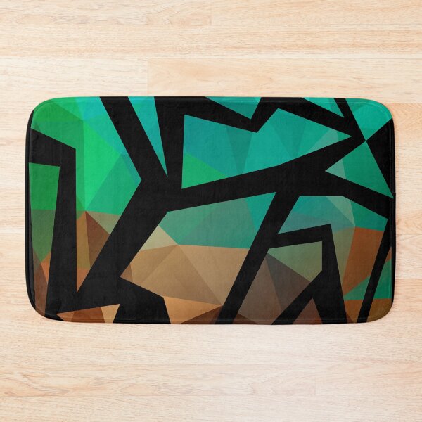 Item preview, Abstract background of triangles polygon print. Bright dark design colors designed and sold by fuzzyfox.