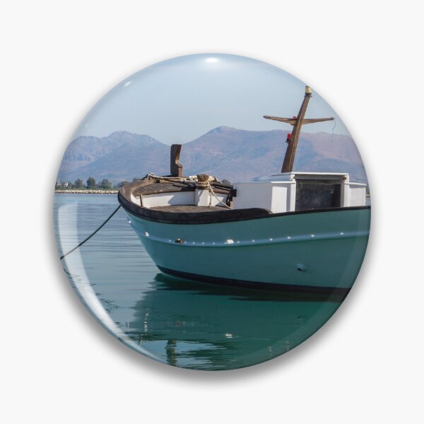 Item preview, Greek white boat. designed and sold by Anne Scantlebury.