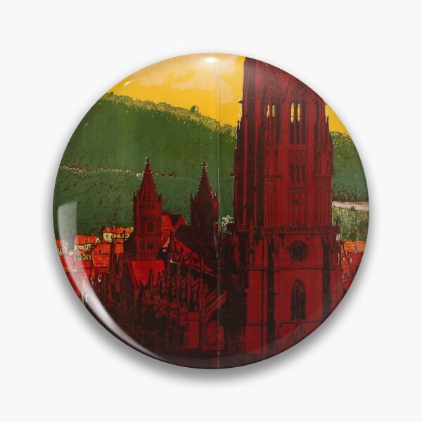 Item preview, Freiburg im Breisgau vintage travel poster designed and sold by stickart-marek.