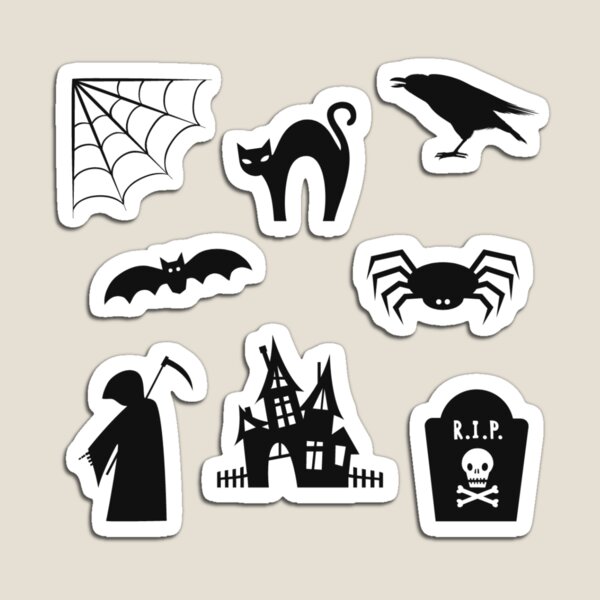 spooky sticker pack Magnet