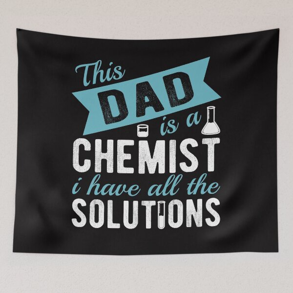 Item preview, Chemist Dad Has All the solutions funny father's day designed and sold by Dan66.