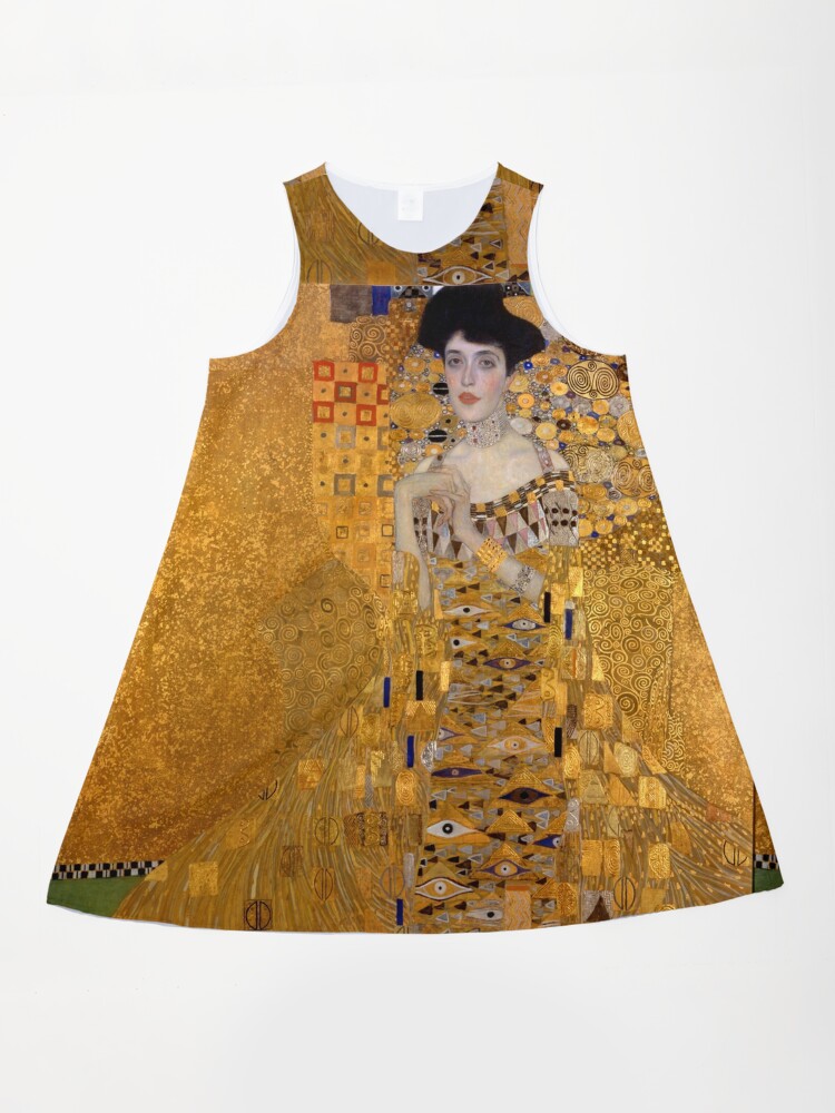 Gustav Klimt : Lady in Gold, oil paintings" A-Line Dress for Sale by  koo17leon | Redbubble