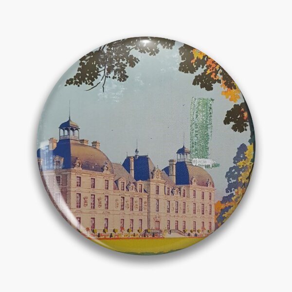 Item preview, Cheverny vintage travel poster designed and sold by stickart-marek.