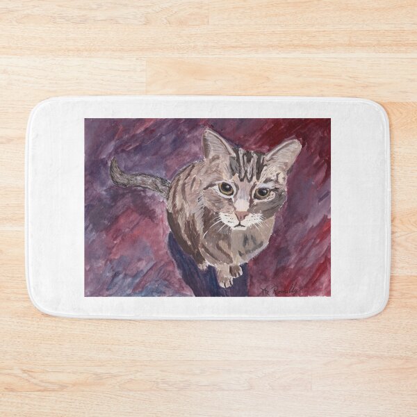 Item preview, Dora | cat | tabby | gouache | watercolor designed and sold by Deromilly.