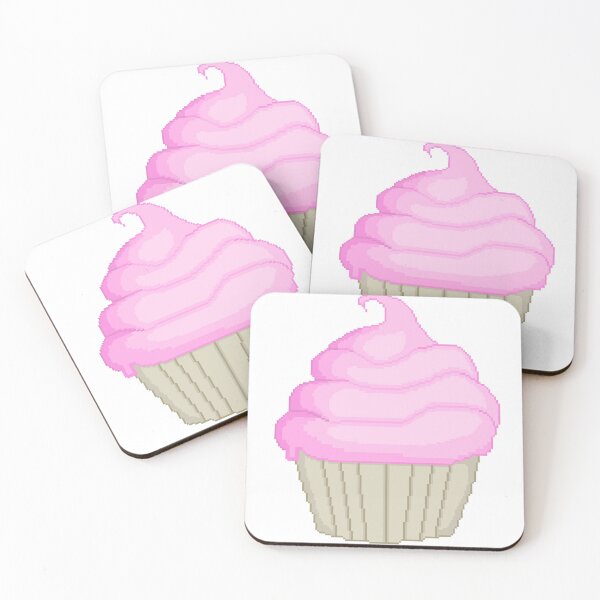 Item preview, Pixel Pink Cupcake designed and sold by ssydneyart.