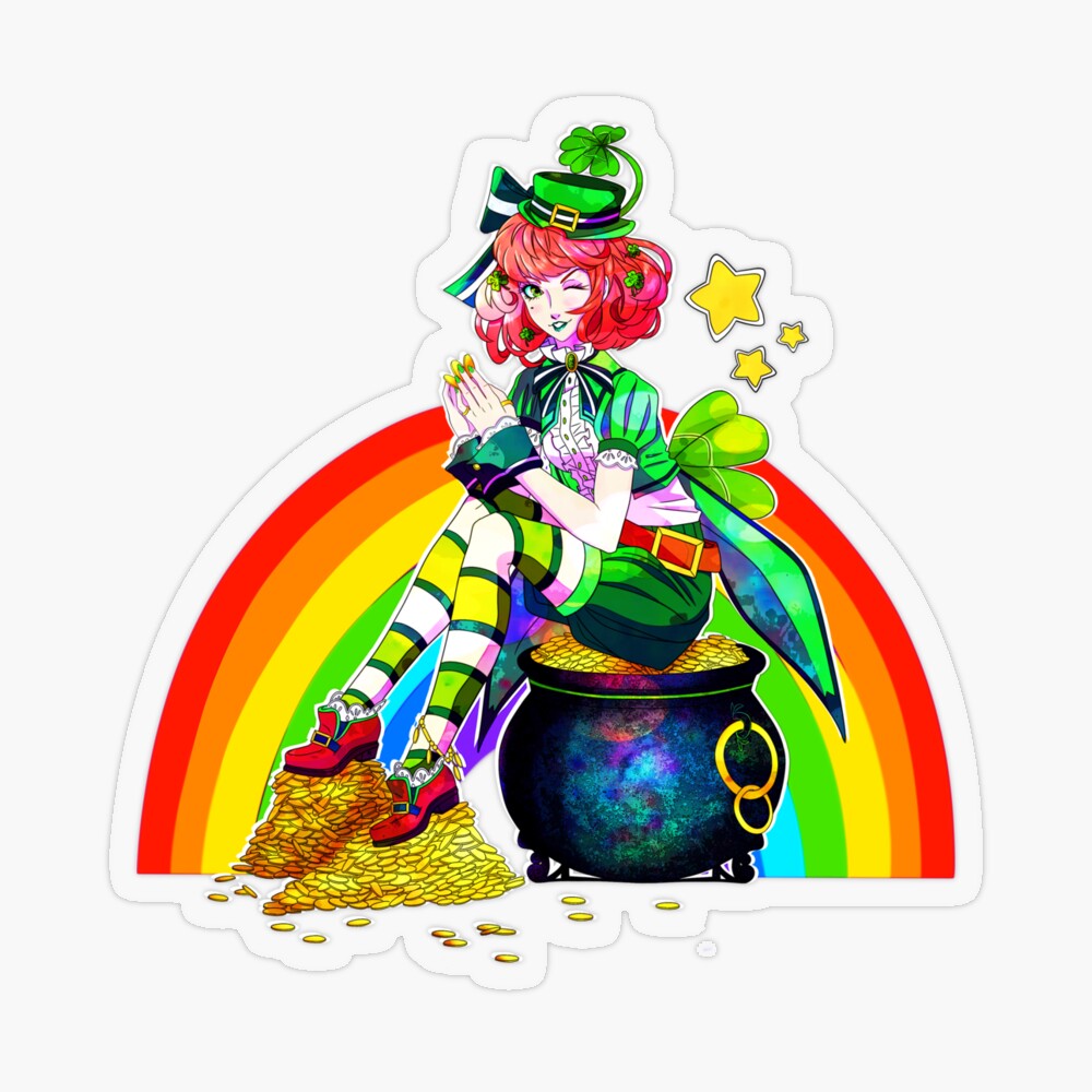 Amazon.com: Kawaii St. Patrick's Day Leprechaun Chibi Anime Tie Dye  PopSockets Grip and Stand for Phones and Tablets : Cell Phones & Accessories