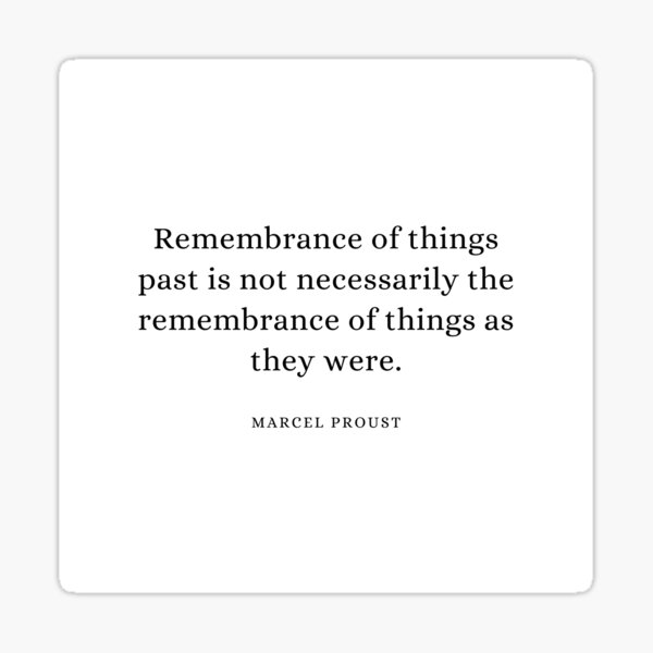 proust remembrance of things past