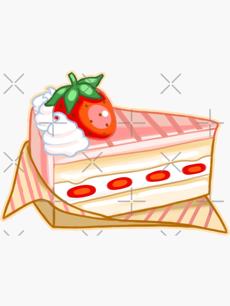 Premium Vector | Strawberry shortcake clip art illustration