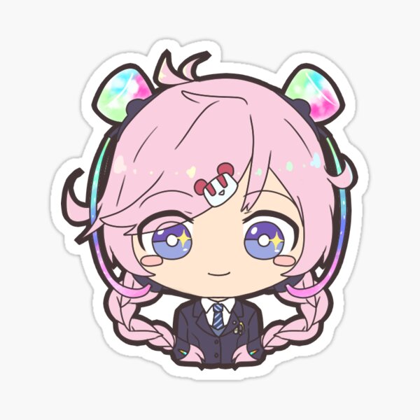 Vocaloid Rana Fujimura Uniform Design W Glasses Sticker By Untramentaro Redbubble