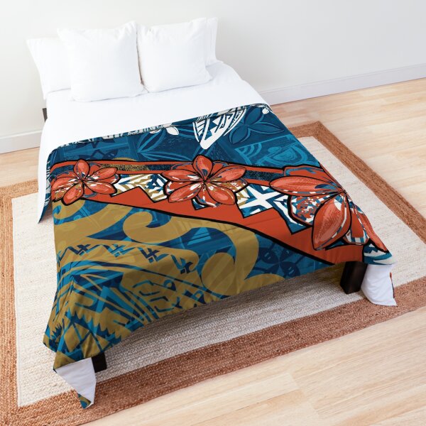 Hawaiian - Samoan - Polynesian Tribal Print Comforter