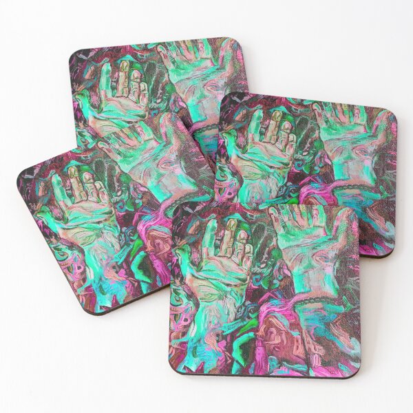 Item preview, Interdimensional Hands | Pink Edition | A Psychedelic Inspired Painting designed and sold by Jacob la Cour.