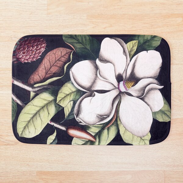 Magnolia flower Bath Mat