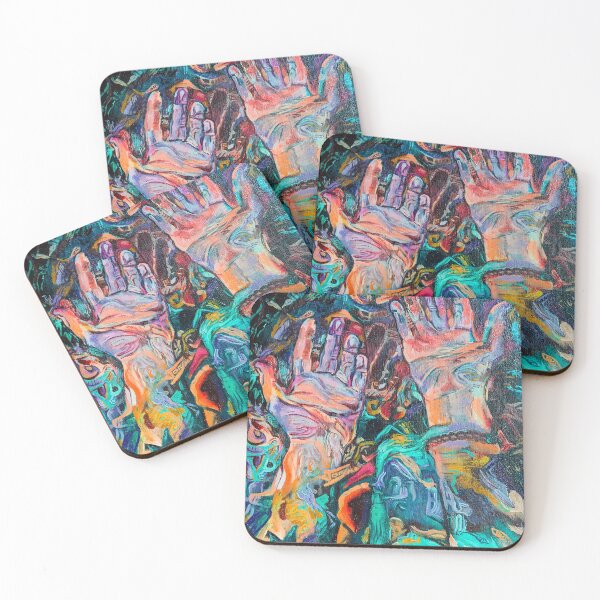 Item preview, Interdimensional Hands | Blue Edition | A Psychedelic Inspired Painting designed and sold by Jacob la Cour.