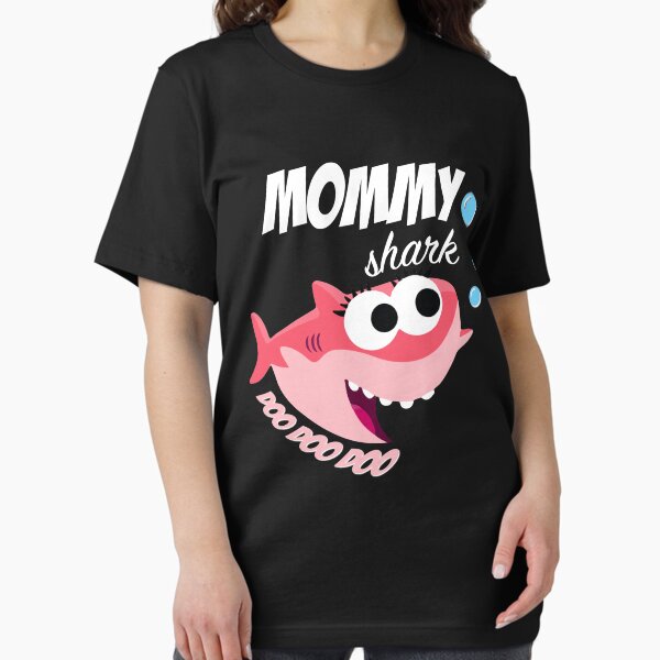 Womens Mommy Shark Gift Cute Baby Shark Design Family Set For Women T-Shirt Womens Mommy Shark Gift Cute Baby Shark Design Family Set For Women T-Shirt