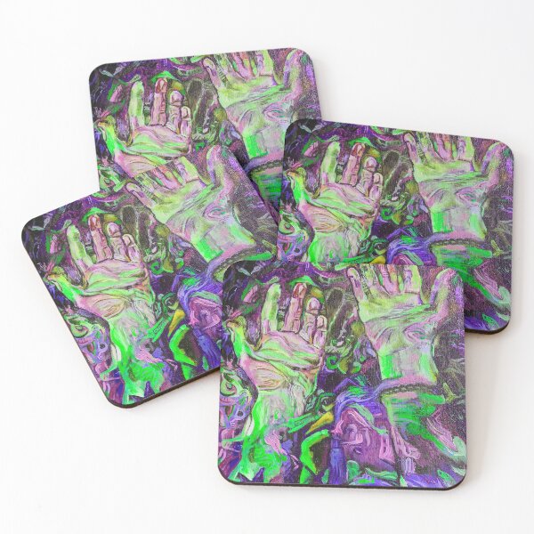 Item preview, Interdimensional Hands | Purple Edition | A Psychedelic Inspired Painting designed and sold by Jacob la Cour.