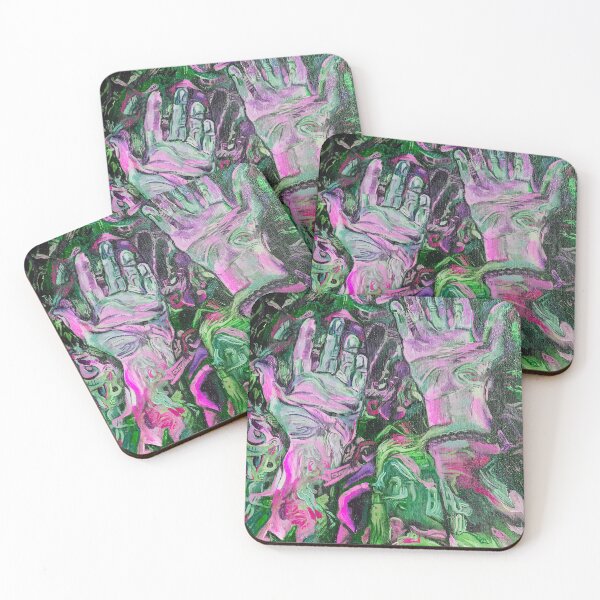 Item preview, Interdimensional Hands | Green Edition | A Psychedelic Inspired Painting designed and sold by Jacob la Cour.