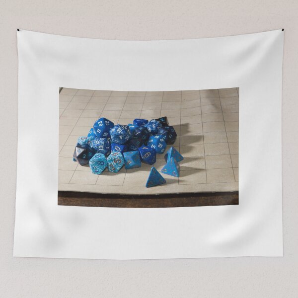 Item preview, Polyhedral Dice on a Miniatures Mat for Tabletop RPG designed and sold by rodmacpherson.