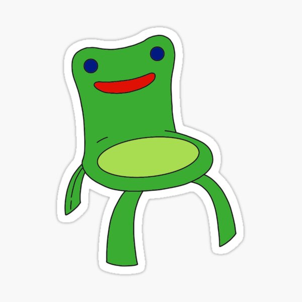 Frosch Stuhl Sticker