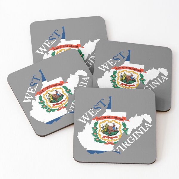 Item preview, West Virginia Flag Map designed and sold by marosharaf.