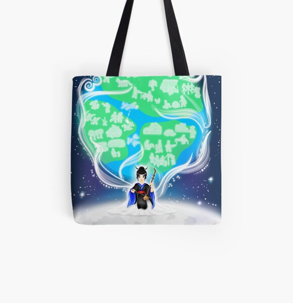 Una historia hmong Bolsa estampada de tela