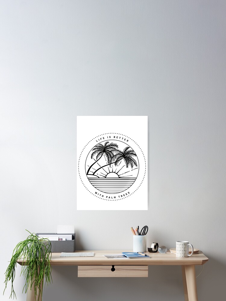 Life Is Better At The Beach Graphic T Shirt Palm Trees Ocean Life Is Better At The Beach Graphic T Shirt Palm Trees Ocean