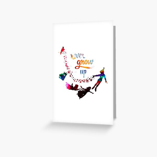 Peter Pan Greeting Cards Redbubble