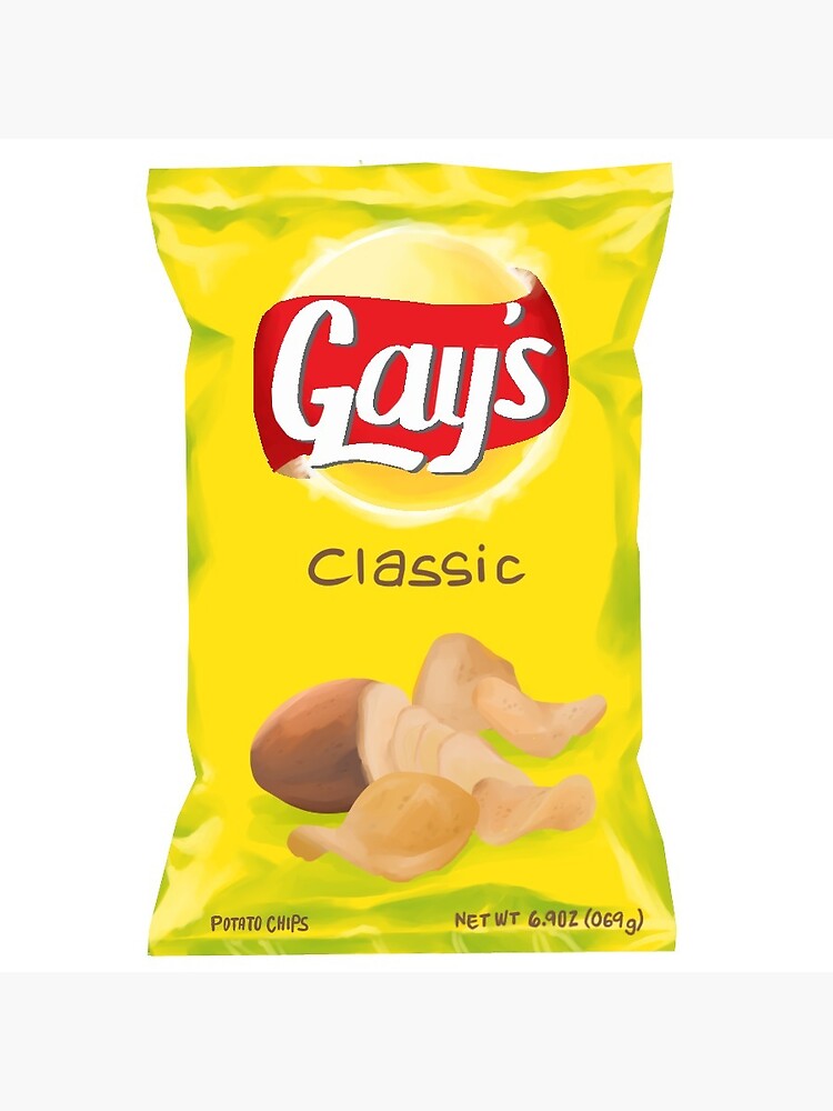 Download Gay S Classic Chips Greeting Card By Hampaslumpia Redbubble