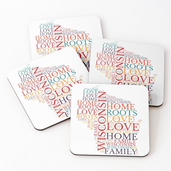 Item preview, Wisconsin Home, Love, Roots and Family Map designed and sold by marosharaf.