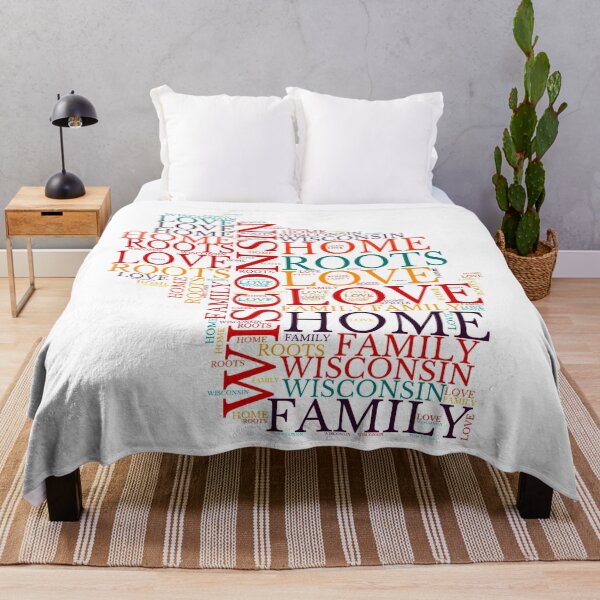Item preview, Wisconsin Home, Love, Roots and Family Map designed and sold by marosharaf.