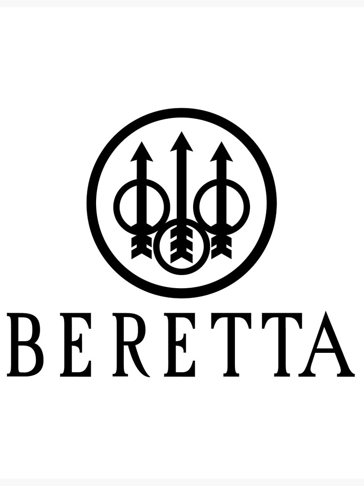 Beretta Firearms Logo Black" Photographic Print for Sale by DenaliSupply |  Redbubble