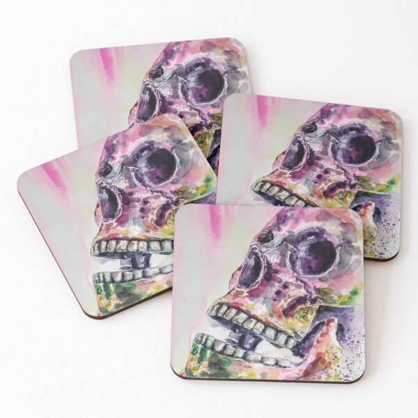 Item preview, Watercolor Skull designed and sold by BareBrushStudio.