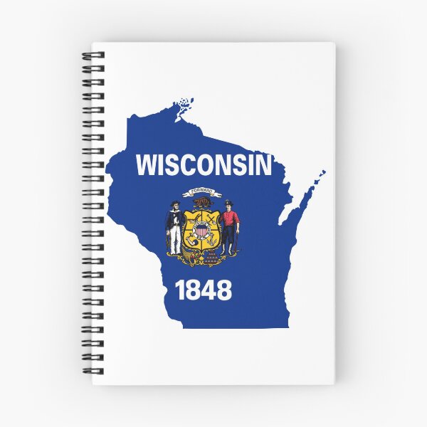 Item preview, Wisconsin Flag Map designed and sold by marosharaf.