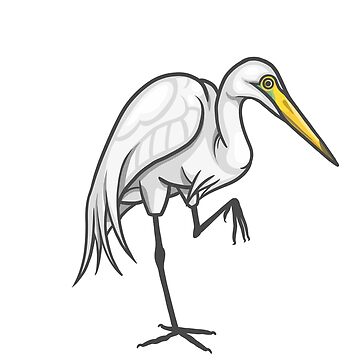 Artwork thumbnail, Great Egret by Eambo's Cave