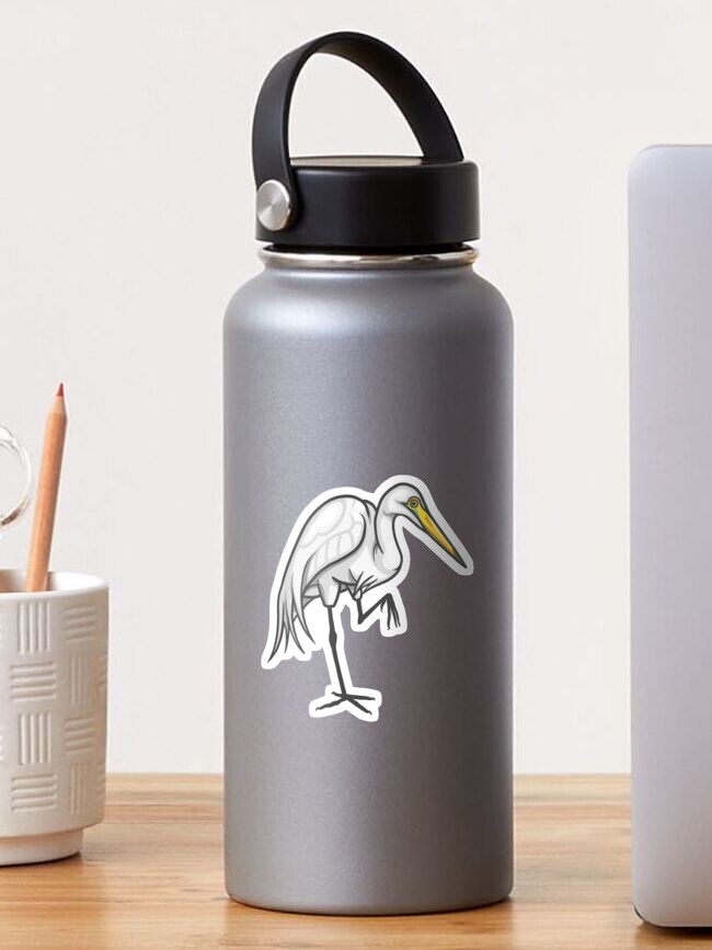 Thumbnail 1 of 3, Sticker, Great Egret designed and sold by Ginboy.