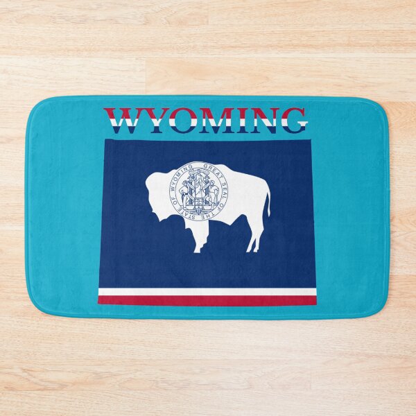 Item preview, Wyoming State  Flag Map designed and sold by marosharaf.