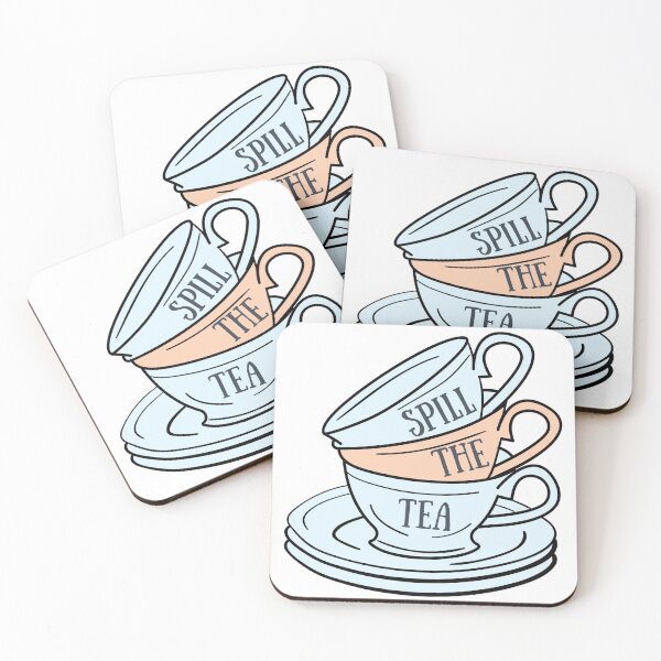 Item preview, "Spill the tea" Pastel Teacup Stack designed and sold by Eagerly Elementary Music.