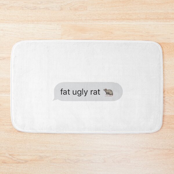 Item preview, fat ugly rat ?  designed and sold by justcallmeolive.
