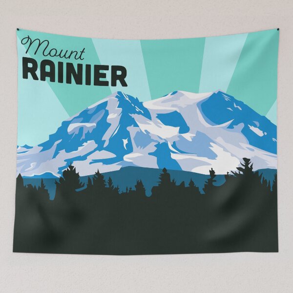 Artikelvorschau, Mount Rainier Seattle Postkarte entworfen und verkauft von Alli ML.