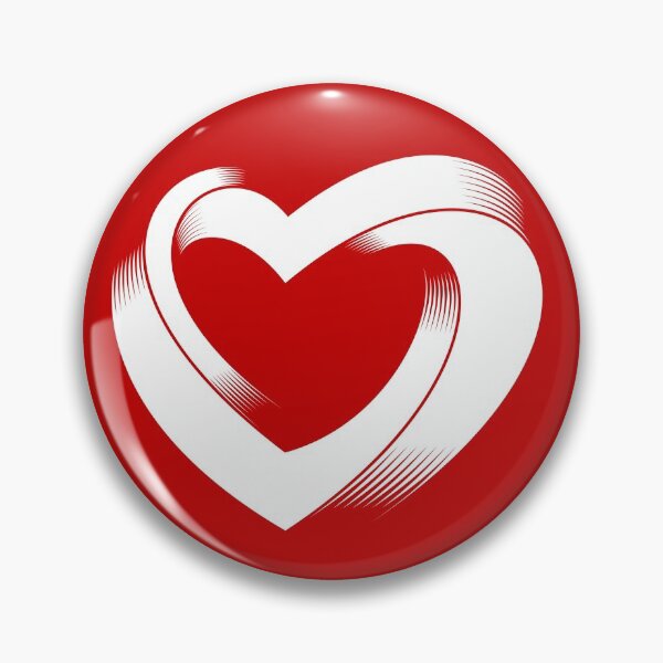 Item preview, impossibly twisted heart  designed and sold by close-up.biz.