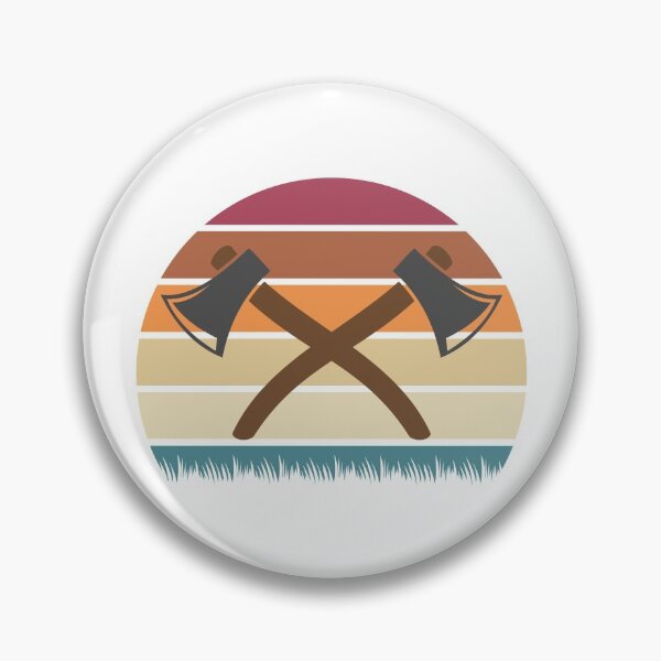 Item preview, Axe Throwing Retro Sunset Light designed and sold by funnierthanthou.