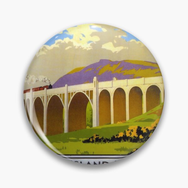 Item preview, Greensland Viaducts vintage travel poster designed and sold by stickart-marek.